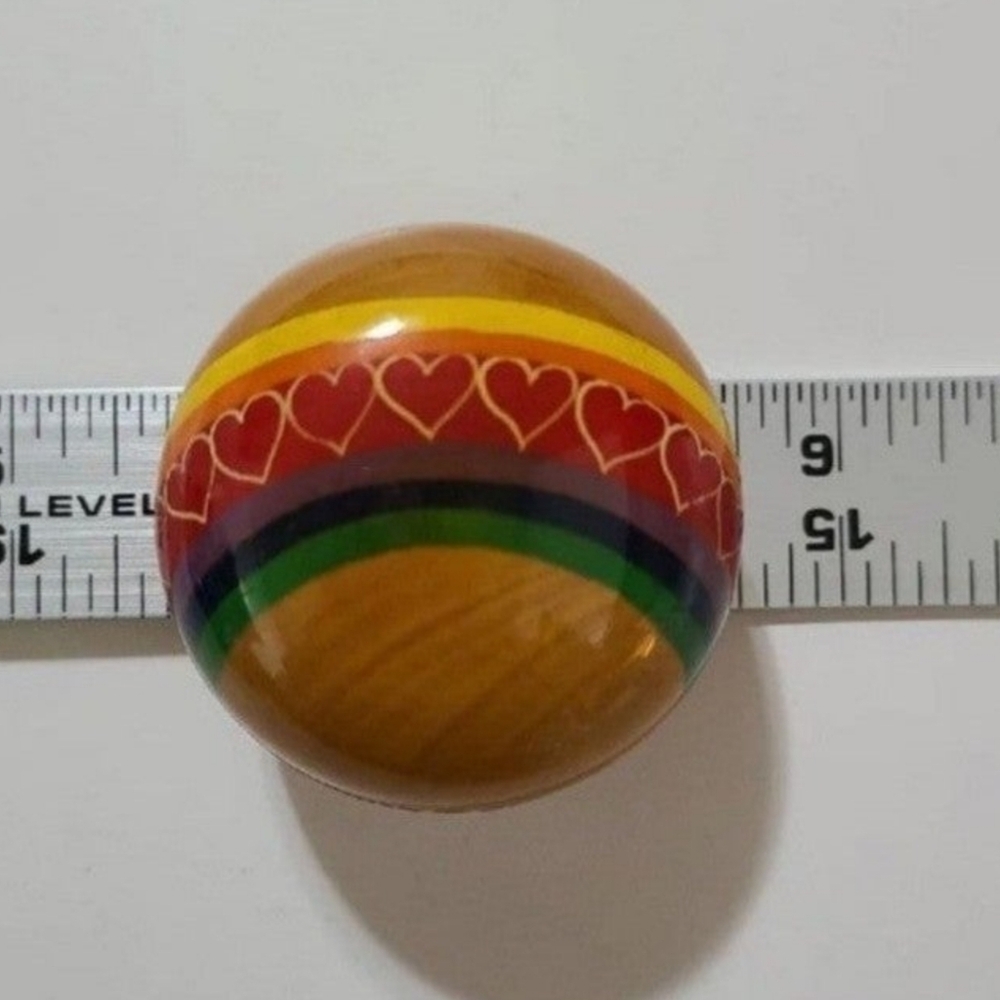 SMALL WOOD ROUND JEWELRY BOX - Picture 5 of 5